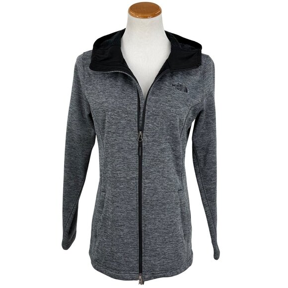 The North Face Gray Zip-Up Fleece Lined Canyonlands Hoodie Jacket | Athleisure S - Picture 15 of 16
